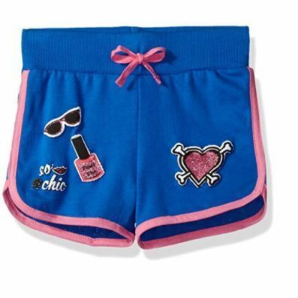 Dream Star Toddler Girls' French Terry Short, Imperial Blue
